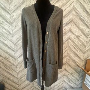 AGNES & DORA Grey Favorite Cardigan, size Small